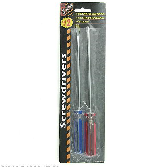 Findingking 144 Packs of 2 Screwdrivers Flat & Phillips Head 6" at Sears.com