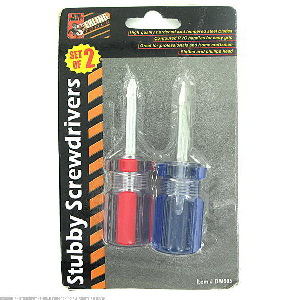 Findingking 48 Packs of 2 Stubby Screwdrivers Flat & Phillips Head at Sears.com