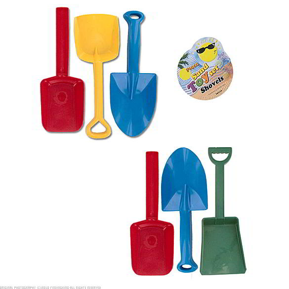 Findingking 48 Packs of 3 Assorted Plastic Sand Shovels at Sears.com