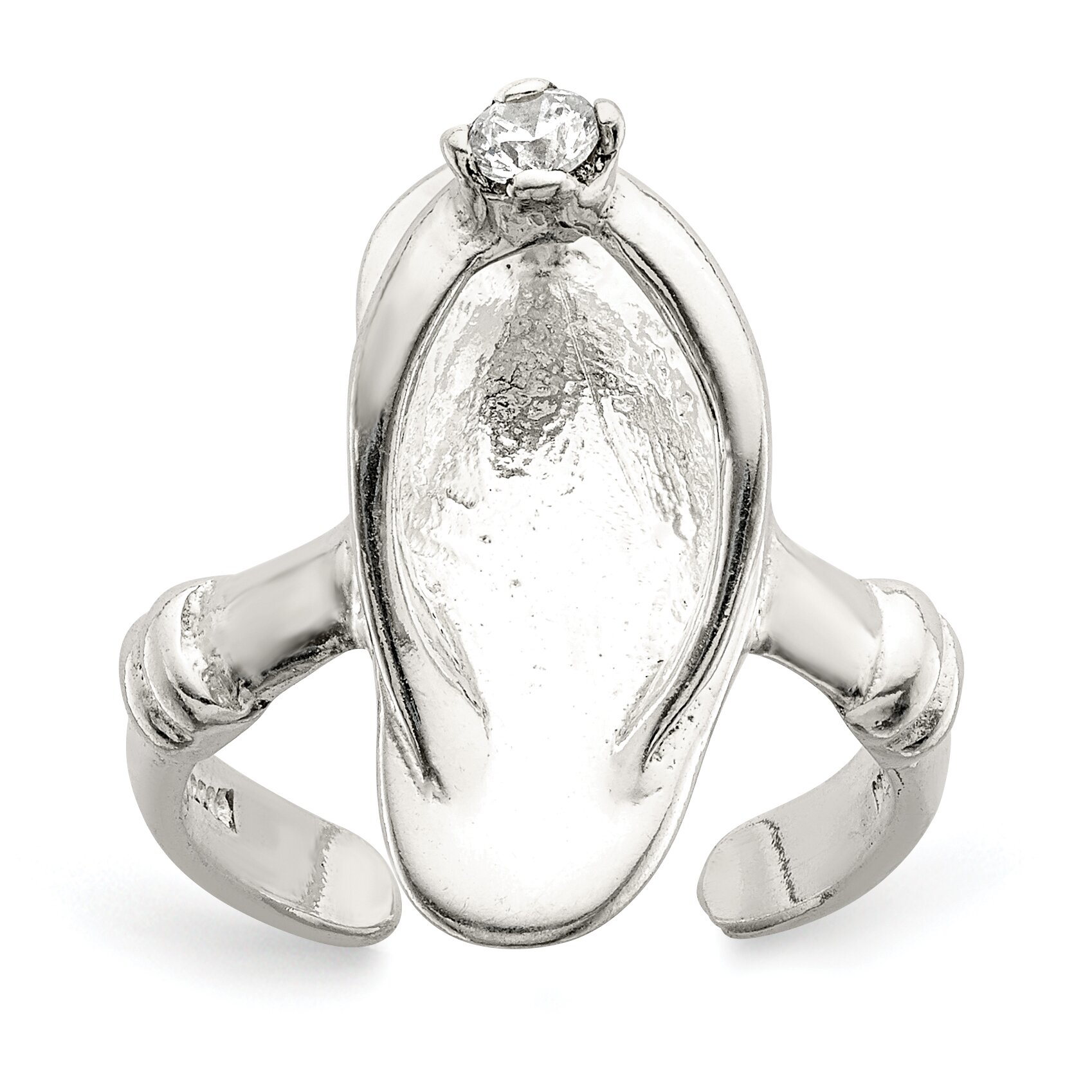 FindingKing Sterling Silver Cubic Zirconia Sandal Toe Ring at Sears.com
