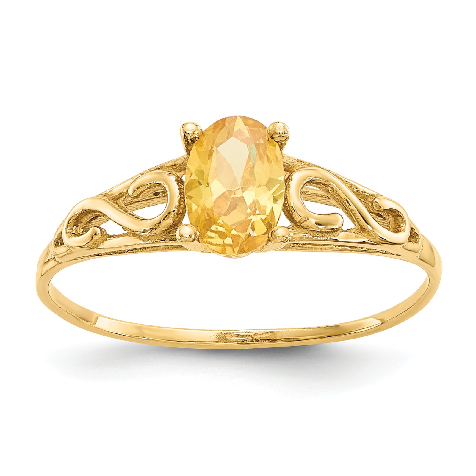 FindingKing 14K Gold Synthetic Citrine Kids Birthstone Ring at Sears.com