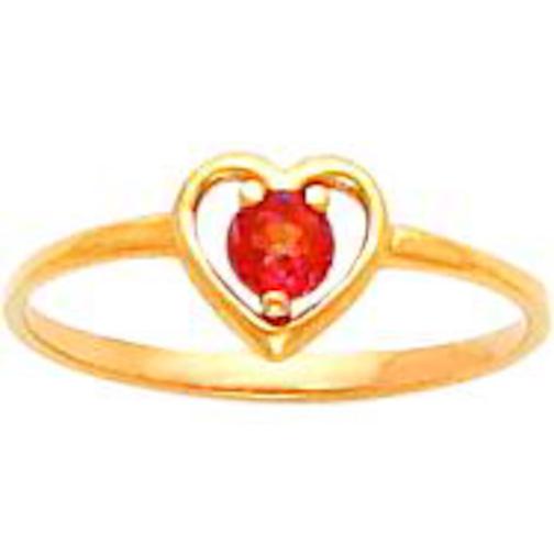 FindingKing 14K Gold Aztec Topaz Heart Ring Childrens Jewelry at Sears.com