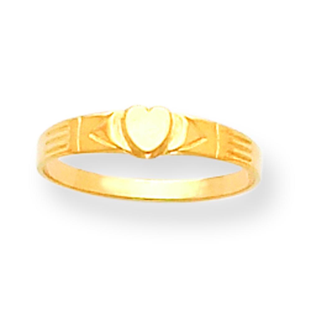 FindingKing 14K Yellow Gold Heart Ring Childrens Love Jewelry at Sears.com