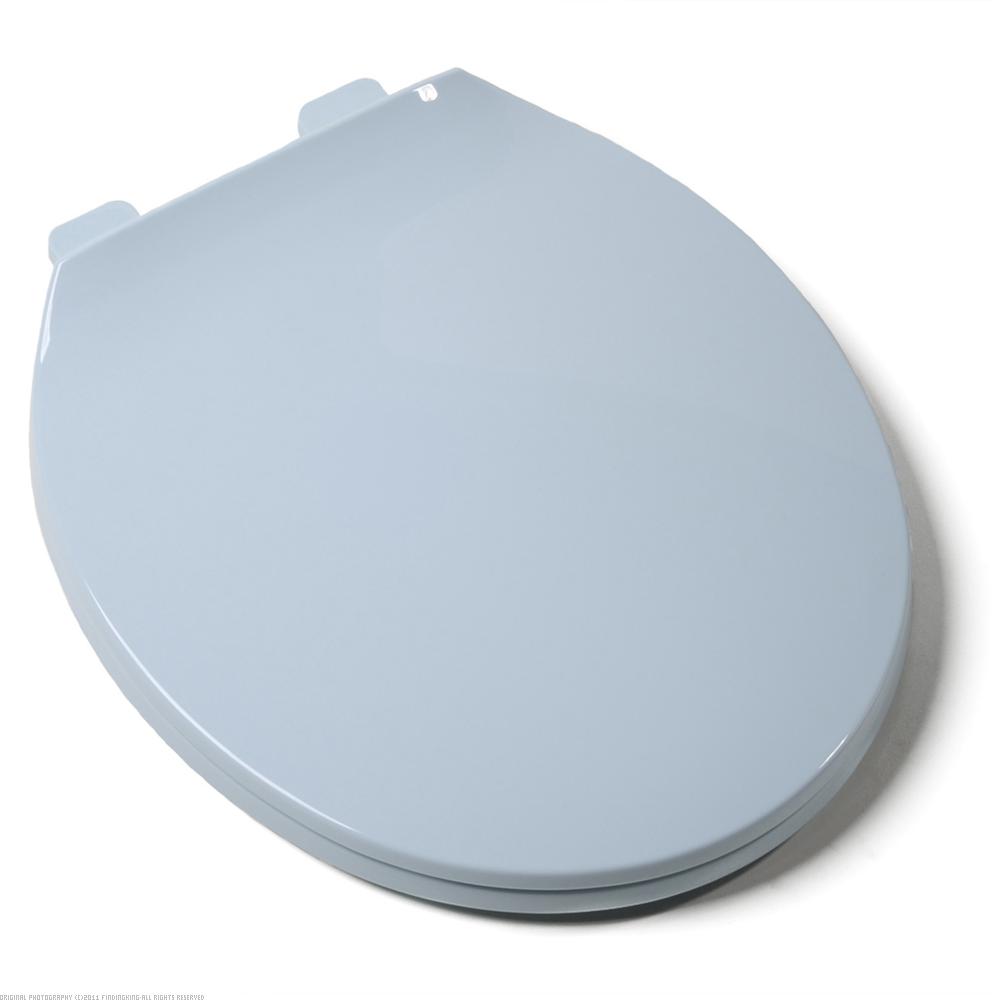FindingKing Round Contemporary Toilet Seat w/Closed Front Blue at Sears.com