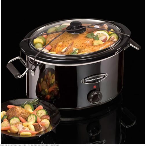 Hamilton Beach Black Ice Metal Collection 7 Quart Slow Cooker