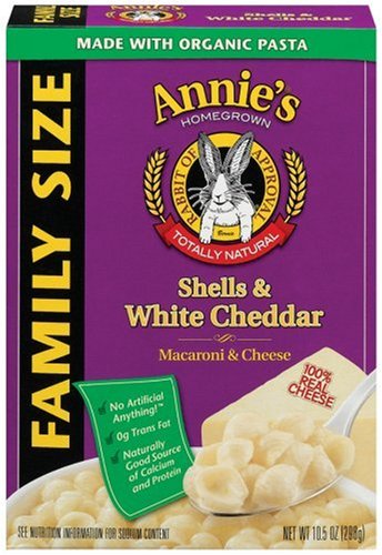 Annie's Homegrown Family-Size Shells & White Cheddar Mac & Cheese, 10.5-Ounce Boxes (Pack of 6) at Sears.com