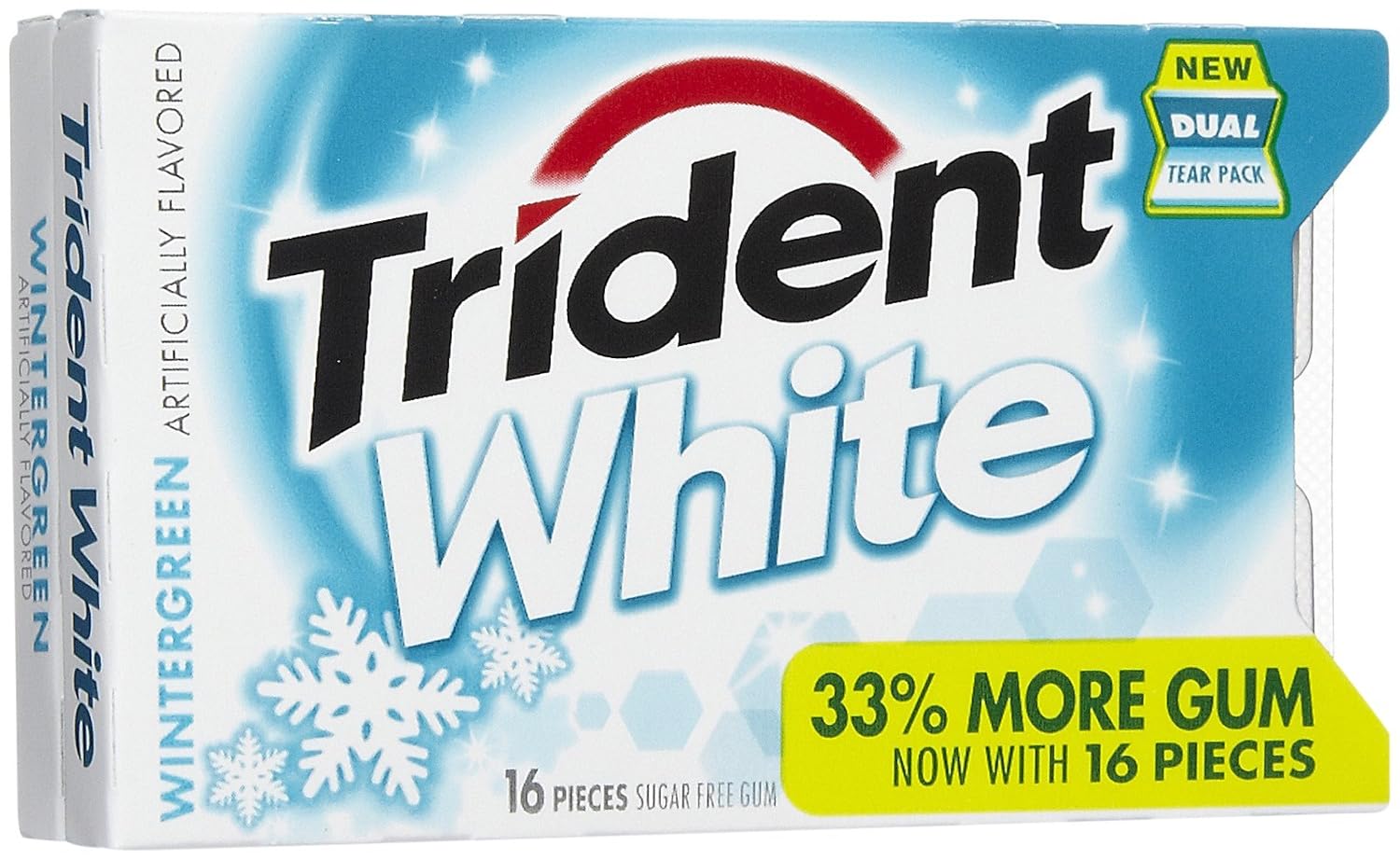UPC 012546076227 product image for Trident White 16 Piece Wintergreen Sugar Free Gum - Case Pack of 9 | upcitemdb.com