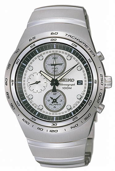 Seiko Men Seiko SNAA81  Stainless Steel Alarm Chronograph Silver Tone Dial at Sears.com