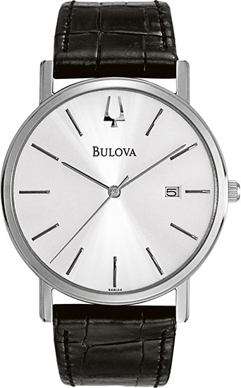 Bulova Men Bulova 96B104  Stainless Steel Dress Silver Dial at Sears.com