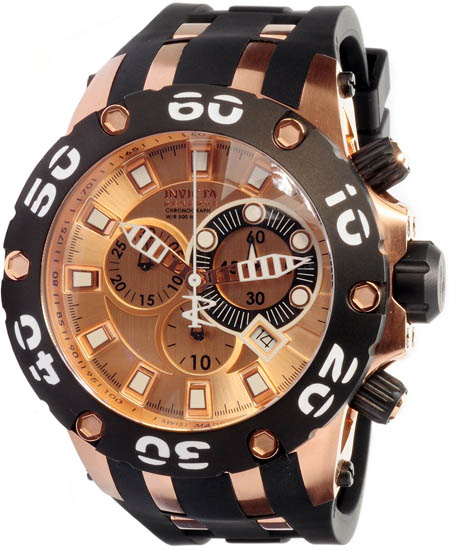 Invicta Men Invicta 919 Reserve Rose Gold Tone Reserve Diver Chronograph Swiss Quartz Bl at Sears.com