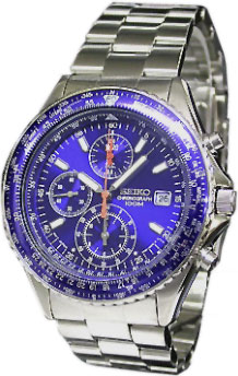 Seiko Men Seiko SND255  Stainless Steel Chronograph Blue Dial at Sears.com