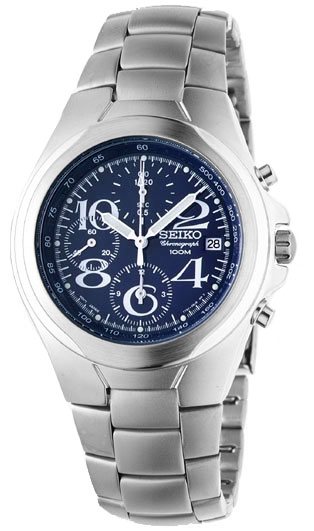 Seiko Men Seiko SND333  Stainless Steel Chronograph Blue Dial at Sears.com