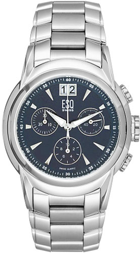 ESQ Men ESQ 7300864 Quest Stainless Steel Quest Blue Dial Chronograph at Sears.com