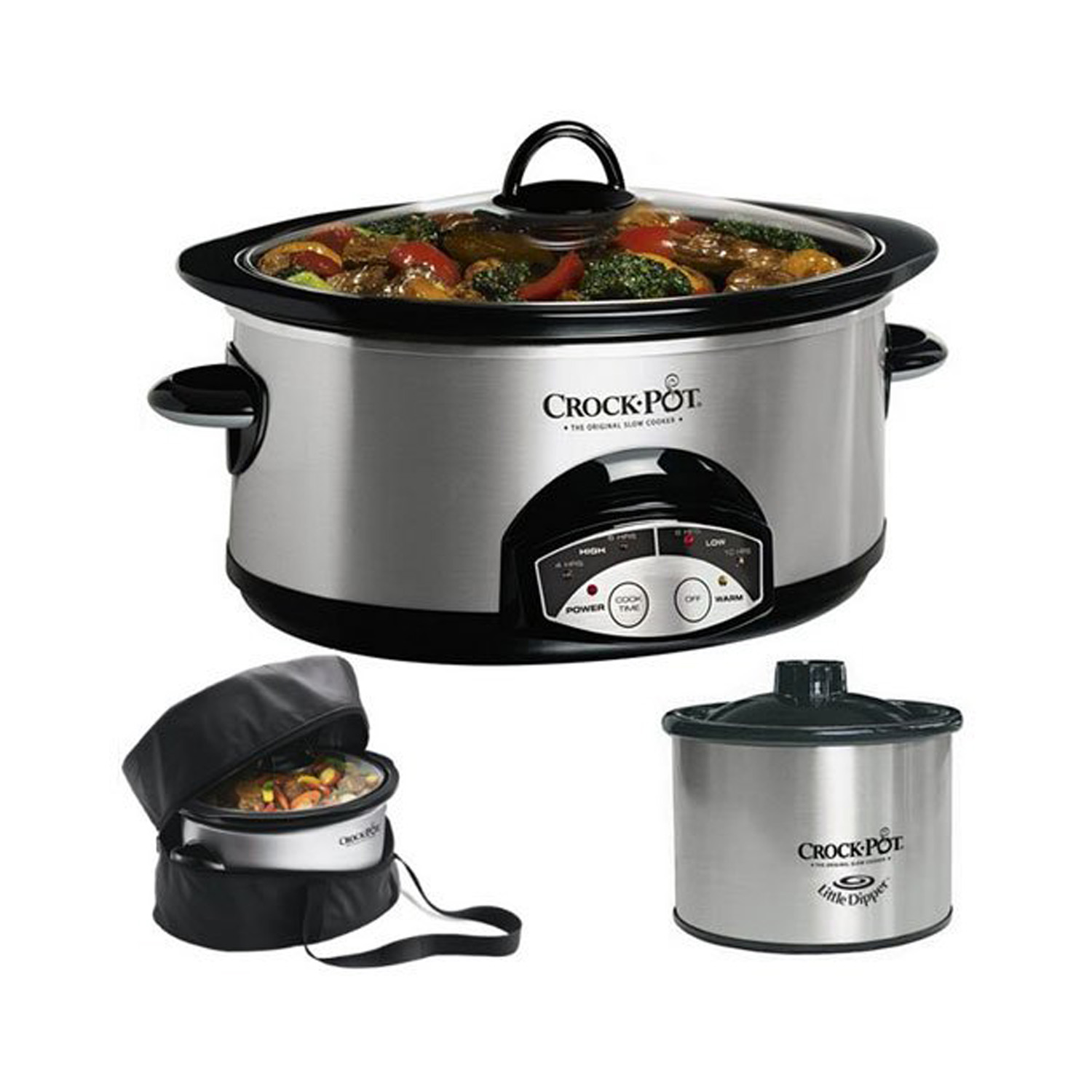 Crock-pot Crock Pot SCCPVP609-S 6-Quart Slow Cooker w/ Travel Bag and Little Dipper at Sears.com