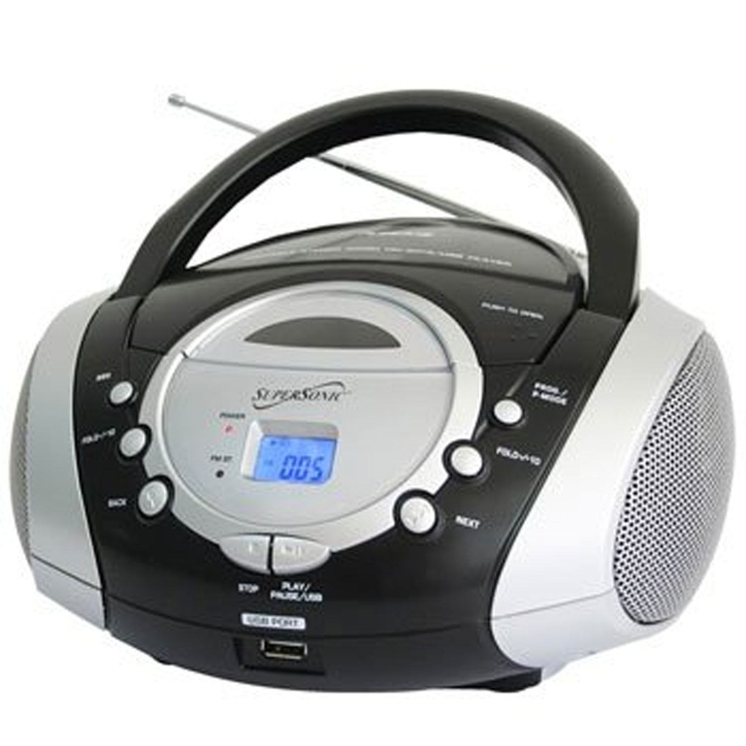 Supersonic Portable Audio System MP3/CD Player with USB/AUX Inputs &amp; AM/FM Radio at Sears.com