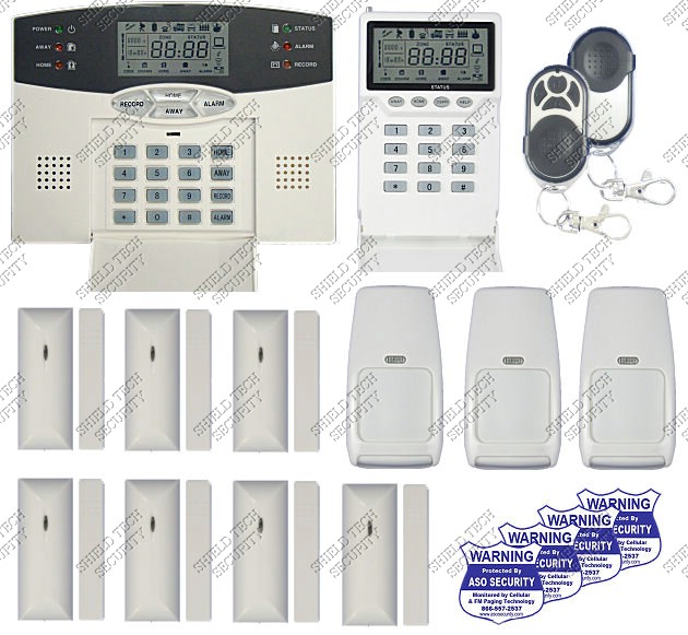 Shield Tech Security - WIRELESS ALARM SECURITY SYSTEM w/ AUTO-DIALER For HOME / OFFICE BURGLAR / Fire at Sears.com