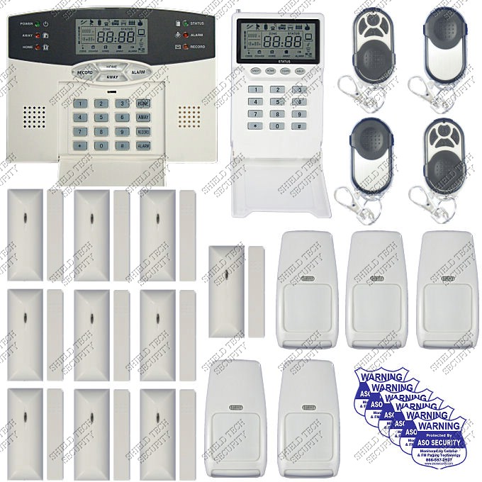 Shield Tech Security - WIRELESS ALARM SECURITY SYSTEM w/ AUTO-DIALER For HOME / OFFICE BURGLAR / Fire at Sears.com