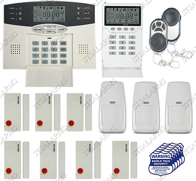 Shield Tech Security - WIRELESS ALARM SECURITY SYSTEM w/ AUTO-DIALER For HOME / OFFICE BURGLAR / Fire at Sears.com