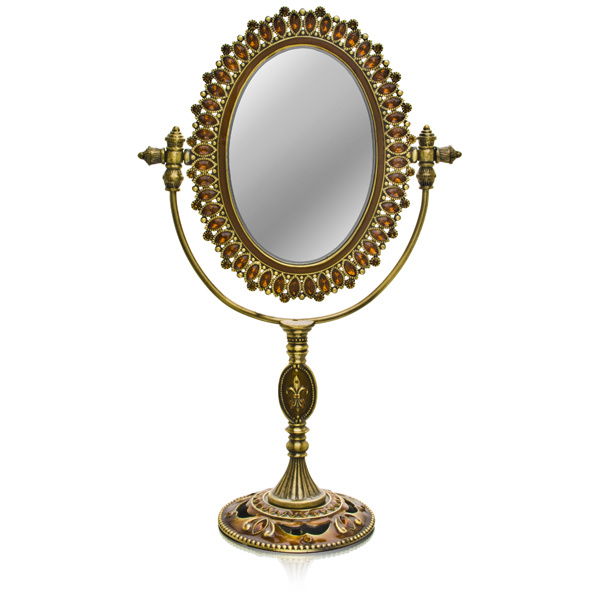 Welforth Jeweled Mirror (Teardrops with Orange Rhinestones) M-054 at Sears.com