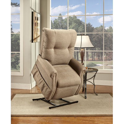 Medlift Two-Way Reclining Lift Chair - Fabric: Dawson - Brown, Arm/Head Covers: Yes at Sears.com