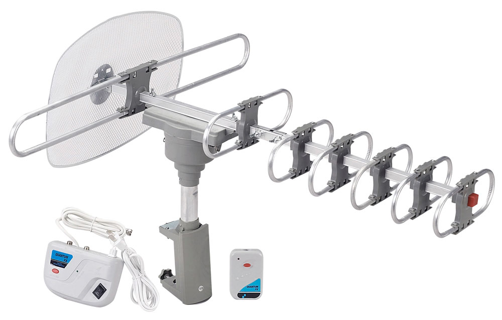 QuantumFX ANT-105 HDTV Motorized and Amplified Digital Outdoor TV Antenna at Sears.com