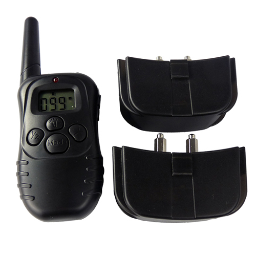 BrainyDeal LCD Remote Dog Training Shock Collar 100 Levels for 2 Dogs at Sears.com