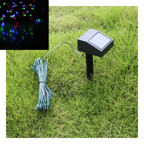 BrainyDeal 100 LED Solar Lighting String Fairy Garden Light Christmas Outdoor Lights MULTI COLOR at Sears.com