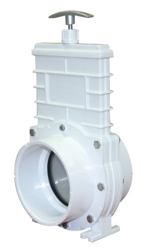 Valterra 6401 PVC Gate Valve White 4 Slip