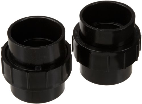 Hayward SMX300055073 2-Inch Connectors Replacement for Hayward Sumit Pool Pump Black Set of 2