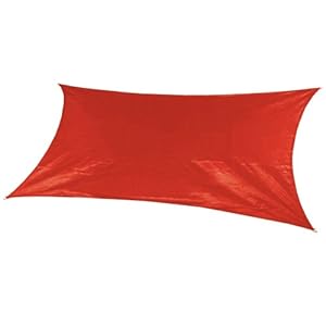 Coolaroo Custom Rectangle Shade Sail, Cherry Red, 9 by 18-Feet at Sears.com