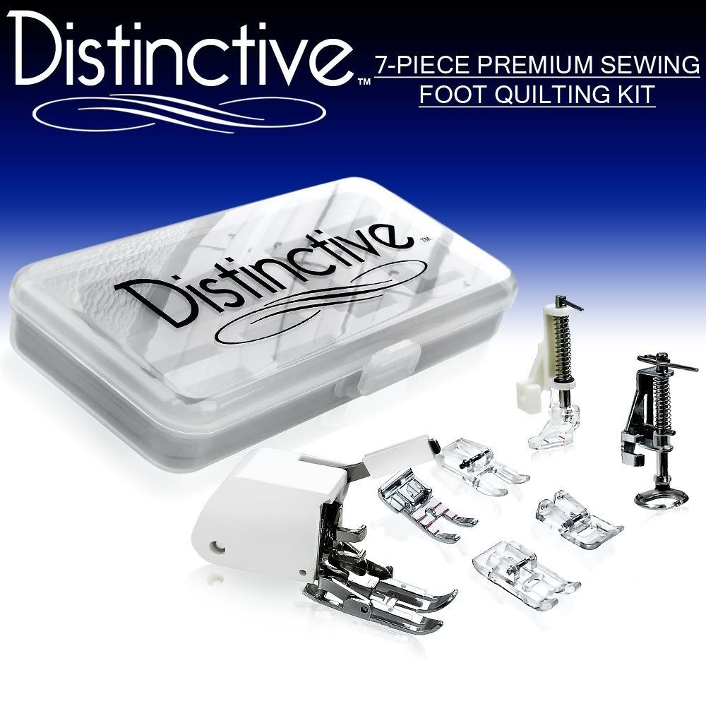 Distinctive 7-Piece Premium Sewing Foot Quilting Package