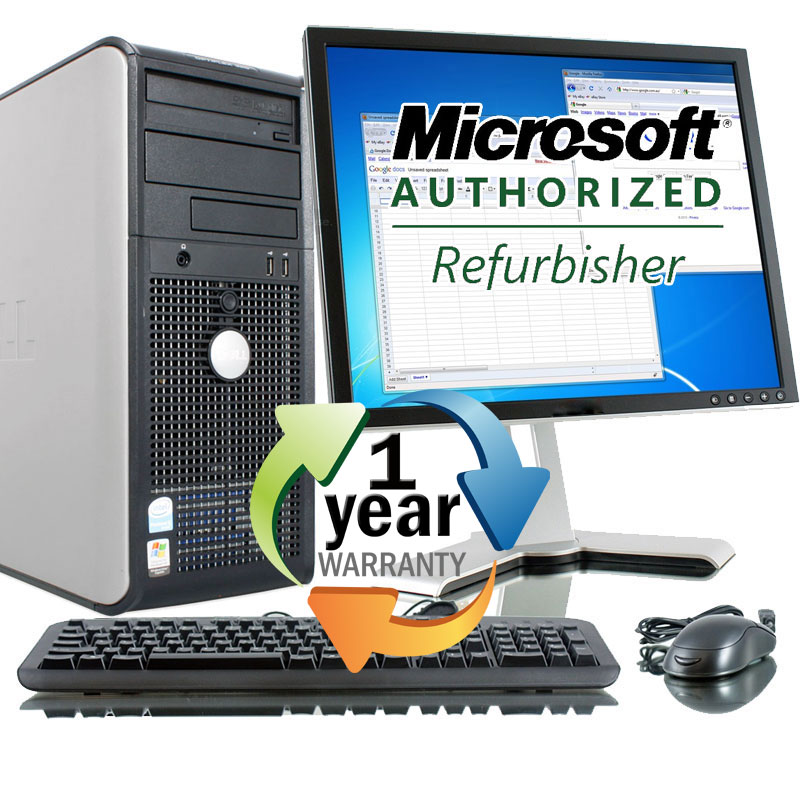 Dell REFURBISHED Dell Optiplex GX620 P4 2.8GHz 4GB 80GB DVD Win XP Pro Desktop Computer + 17"LCD at Sears.com