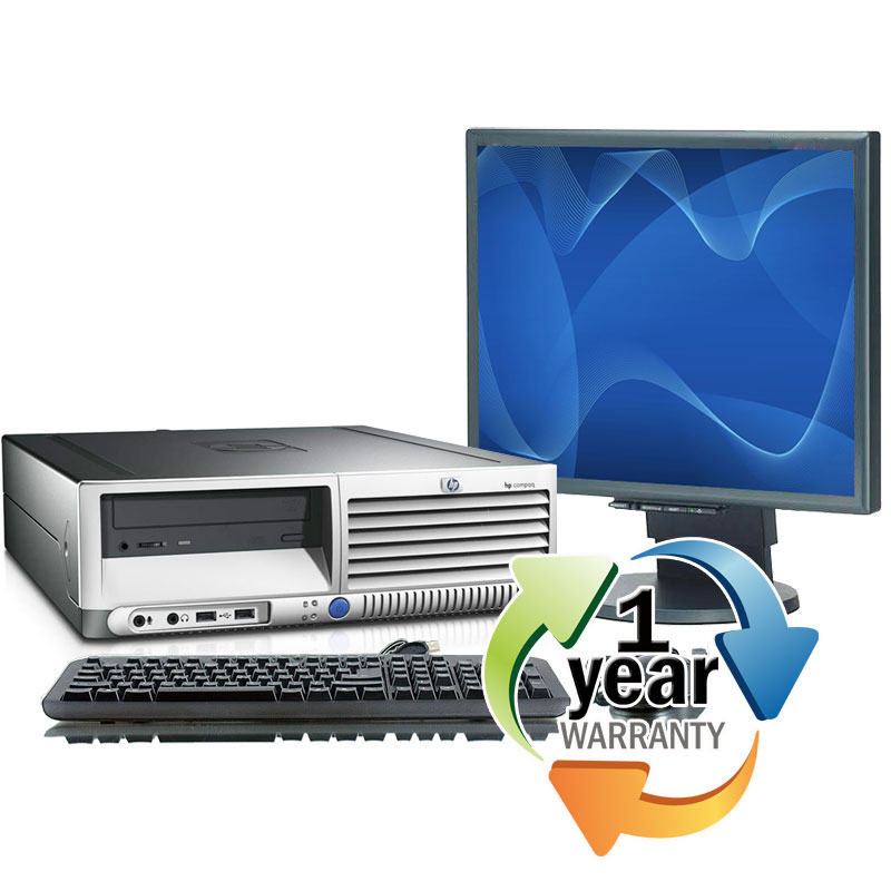 HP REFURBISHED HP Compaq DC5100 P4 3.2GHz 4GB 400GB DVD Win XP Pro Desktop Computer + 19"LCD at Sears.com