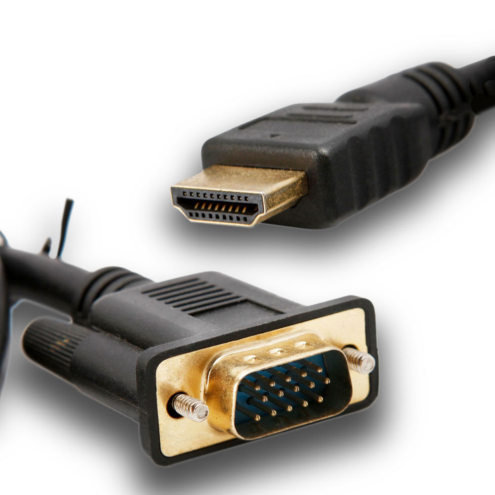 AmeriMax 6 Feet Gold HDMI Male To VGA HD-15 Pin Male Transmitting Cable VGA to HDMI Cord at Sears.com