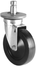 Eagle Group CSB5S-200 Stainless Steel Caster, Resilient Tread, 5" Dia, 200 lbs Cap at Sears.com