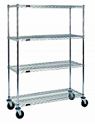 Eagle Group CC2148C-SB 21" x 48" chrome, stem caster cart. Swivel/Brake caster, at Sears.com