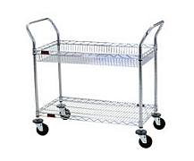 Eagle Group U2-2436C 24" x 36" chrome, two-shelf - heavy duty utility cart. at Sears.com