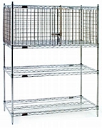 Eagle Group SECM1848E 18" x 48" EAGLEgard green epoxy security module with hinged doors at Sears.com