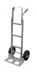 Vestil DHHT-500A-ANP Aluminum Dual Handle Hand Truck, 10" x 3-1/2" Pneumatic Wheels at Sears.com