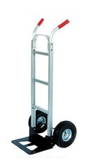 Vestil DHHT-500A-HR Aluminum Dual Handle Hand Truck, 10" x 2-1/2" Solid Rubber Wheels at Sears.com