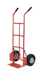 Vestil DHHT-500S Steel Dual Handle Hand Truck, 10" x 3-1/2" Pneumatic Wheels at Sears.com