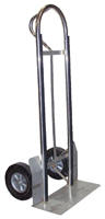 Vestil SPHT-500-HD-SS  Stainless Steel "P" Handle Hand Truck with 10" x 3-1/2" Pneumatic Wheels at Sears.com