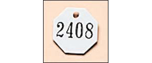 SIs METAL CHECK TAGS (#'D)