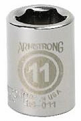 Armstrong 38-022 3/8 Inch Drive 6 Point Metric Standard Length Socket,22MM