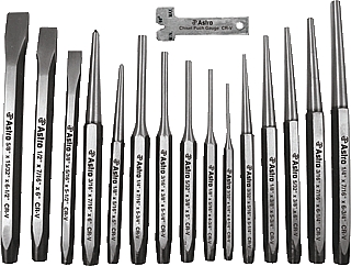 Astro Pneumatic APT1600 16 Pc. Punch & Chisel Set