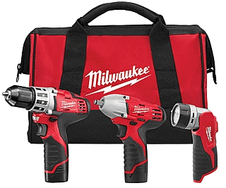 Milwaukee&nbsp; Milwaukee MIL2493-23 M12 3 Tool Combo Kit