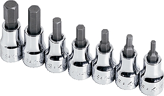 SK HAND TOOLS&nbsp; Sk Hand Tools SK19723 7 Pc. 3/8'' Drive Fractional Hex