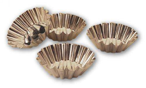 Matfer Brioche Mold, 2-3/8" Dia Tinned Steel, Pack of 25 at Sears.com