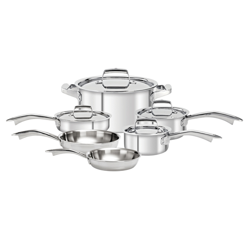 Henckels Zwilling TruClad Stainless Steel 10 Piece Cookware Set