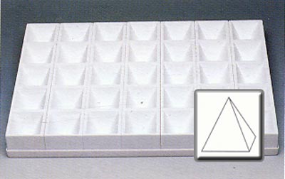 Pyramid Production Mold 4 oz. 35 cavities per tray